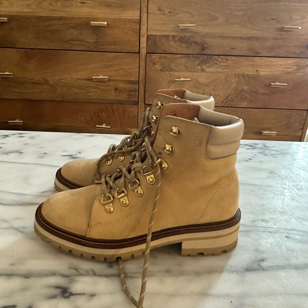 & Others Stories Tab Suede Combat Boots